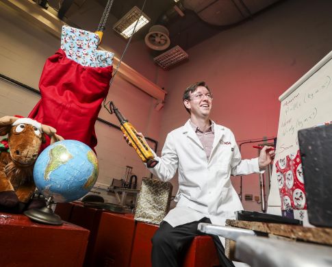 Santa and Science Work Together to Make Christmas Magic Happen